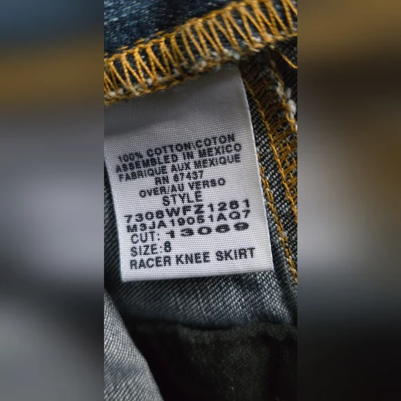 Ralph Lauren Polo Jeans Co. Blue Denim Skirt sz8 - Picture 8 of 8